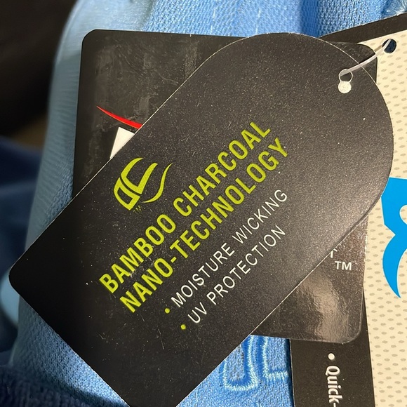 OC Sports Proflex Bamboo Charcoal Flat Visor Cap 6 Panel Light Blue S/M NWT - Picture 5 of 9